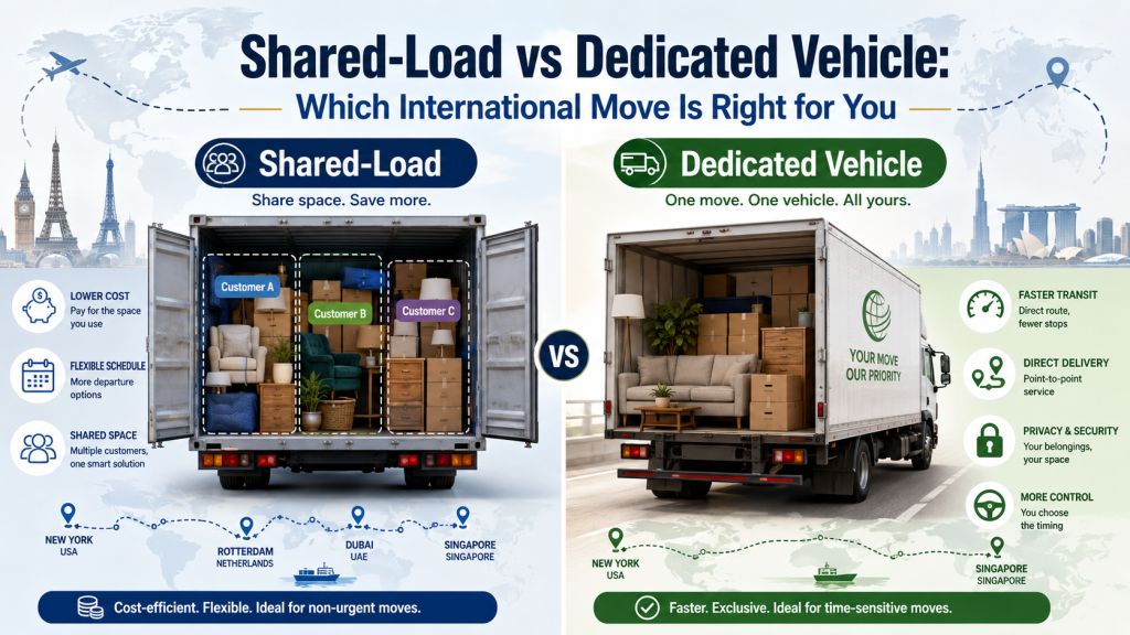 Shared-Load vs Dedicated Vehicle: Which International Move Is Right for You