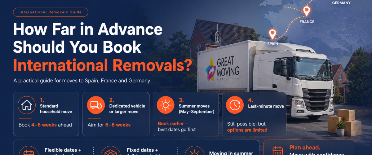 How Far in Advance Should You Book International Removals | Great Moving