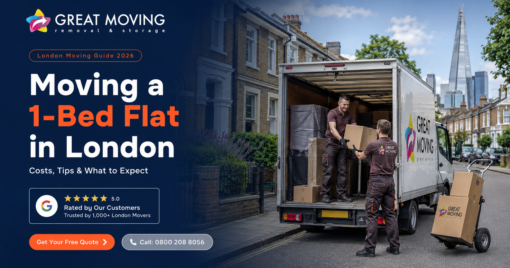 Moving a 1-Bed Flat in London: Costs, Tips and What to Expect | Great Moving Moving a 1-Bed Flat in London: Costs, Tips and What to Expect | Great Moving